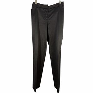 AGB Women’s Gray Pinstriped Dress Pants - Size 12, Chic Office Wear